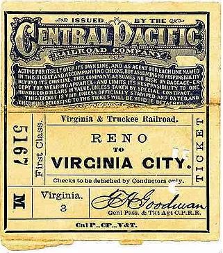 Historic Train Ticket Image